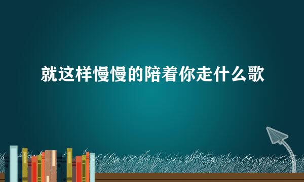 就这样慢慢的陪着你走什么歌