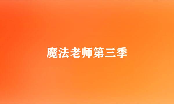 魔法老师第三季