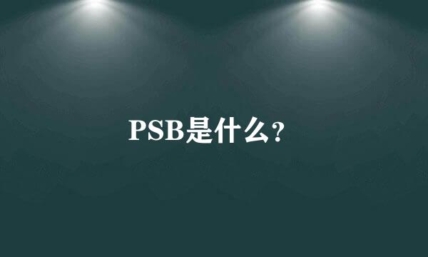 PSB是什么？