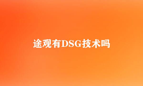 途观有DSG技术吗