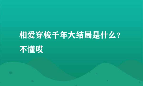 相爱穿梭千年大结局是什么？不懂哎