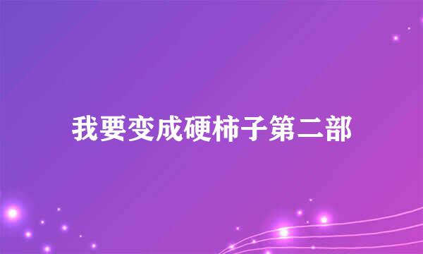 我要变成硬柿子第二部