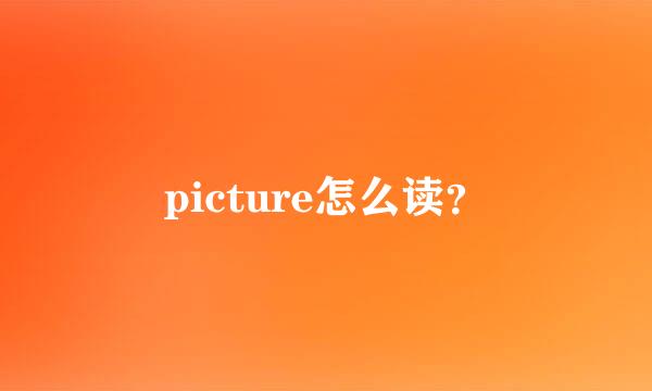 picture怎么读？