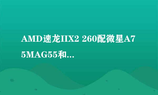 AMD速龙IIX2 260配微星A75MAG55和870AG46这两个主板那个好？