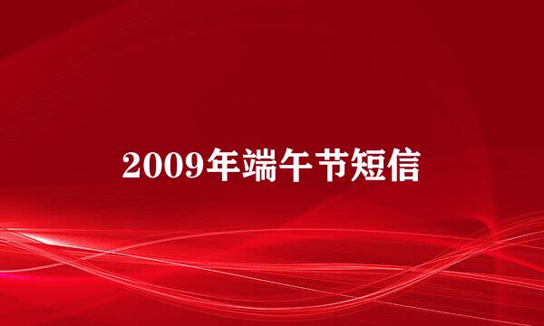 2009年端午节短信