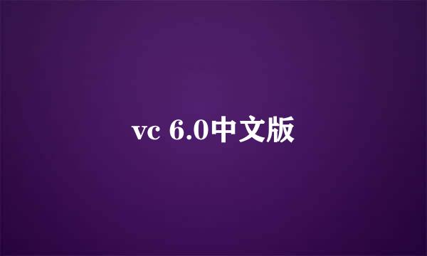 vc 6.0中文版