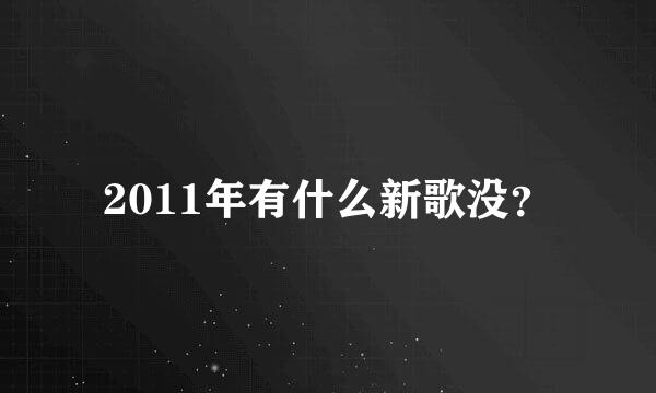 2011年有什么新歌没？