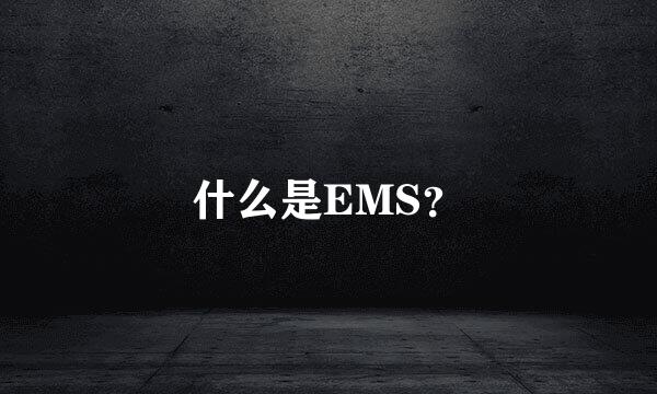 什么是EMS？