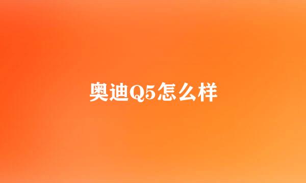 奥迪Q5怎么样