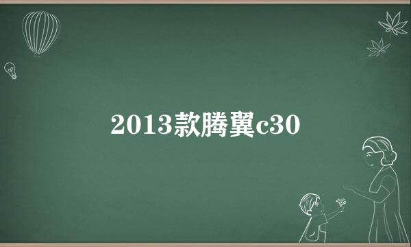 2013款腾翼c30