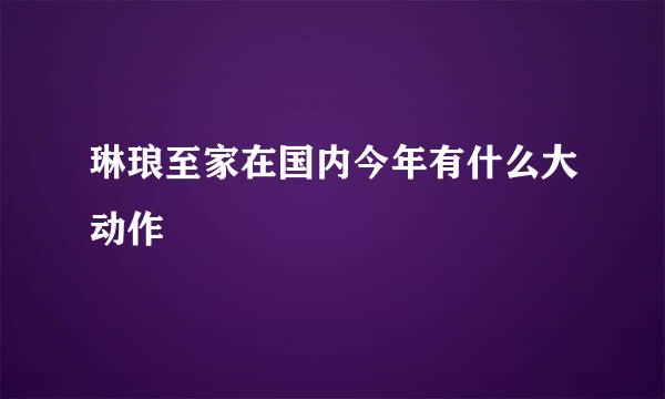 琳琅至家在国内今年有什么大动作