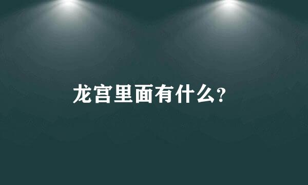 龙宫里面有什么？