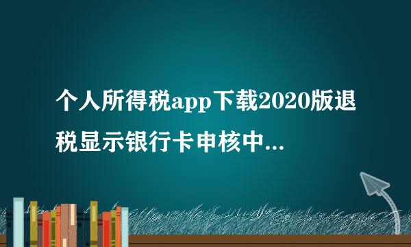 个人所得税app下载2020版退税显示银行卡申核中是怎么回事？