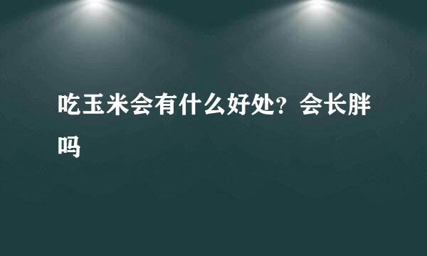 吃玉米会有什么好处？会长胖吗