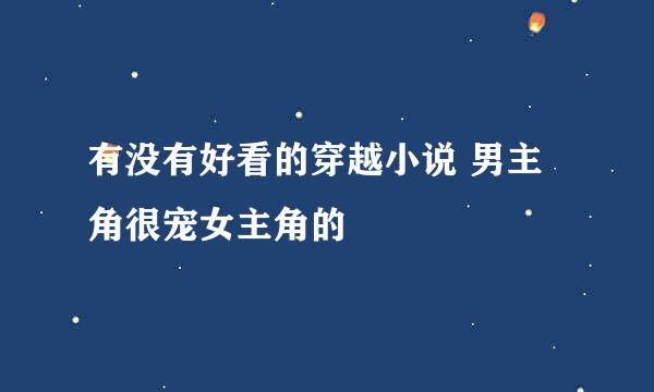 有没有好看的穿越小说 男主角很宠女主角的