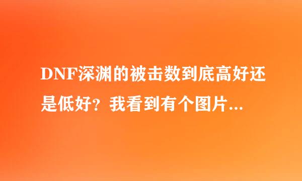 DNF深渊的被击数到底高好还是低好？我看到有个图片在非常困难级被打了168下还爆无影剑