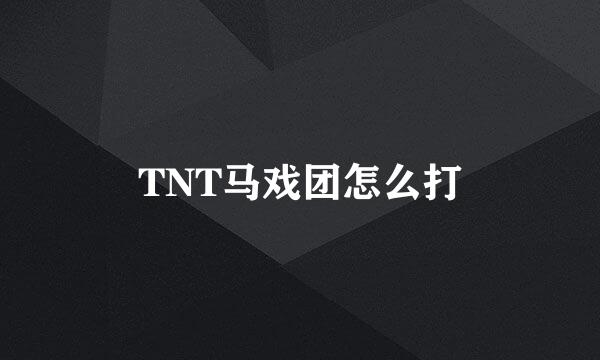 TNT马戏团怎么打