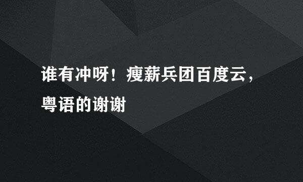 谁有冲呀！瘦薪兵团百度云，粤语的谢谢