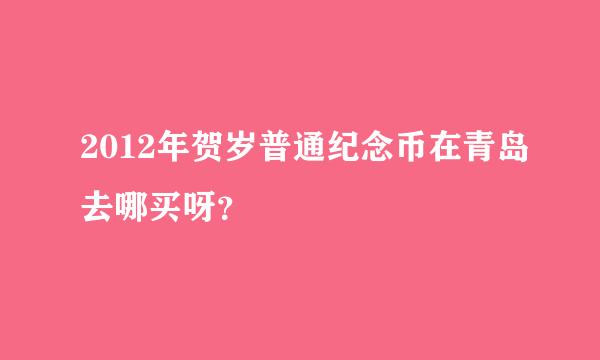 2012年贺岁普通纪念币在青岛去哪买呀？