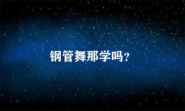 钢管舞那学吗？