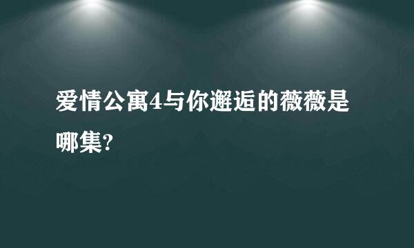 爱情公寓4与你邂逅的薇薇是哪集?