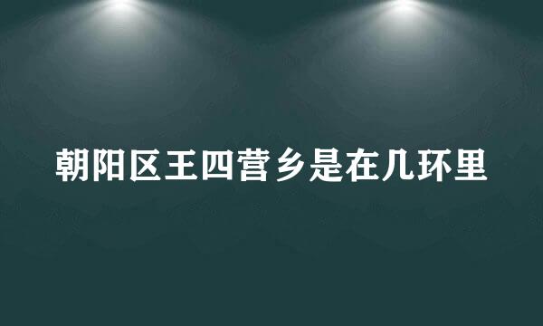 朝阳区王四营乡是在几环里