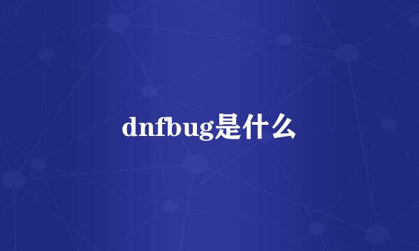 dnfbug是什么