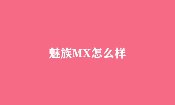 魅族MX怎么样