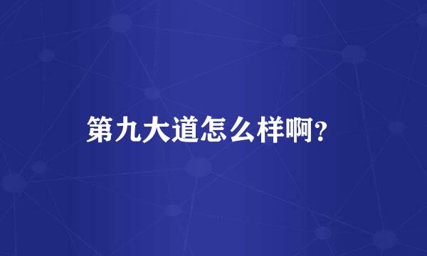 第九大道怎么样啊？