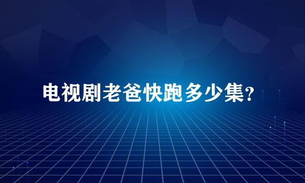 电视剧老爸快跑多少集？