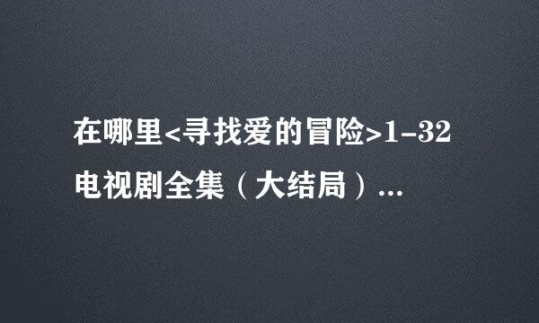 在哪里<寻找爱的冒险>1-32电视剧全集（大结局）在线观看完整的？？