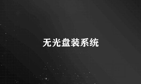 无光盘装系统