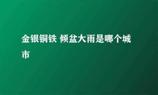 金银铜铁 倾盆大雨是哪个城市