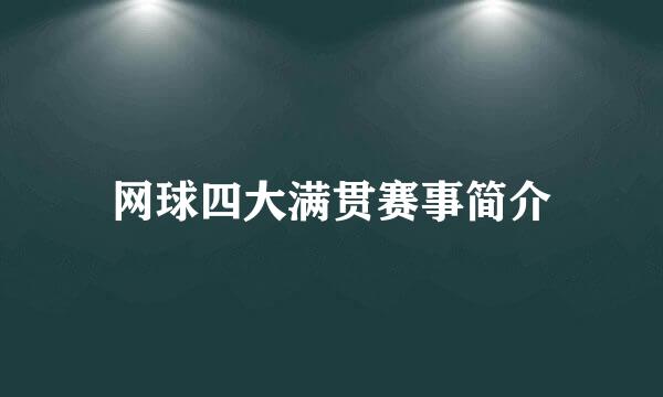 网球四大满贯赛事简介