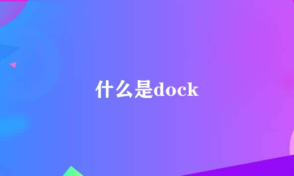 什么是dock