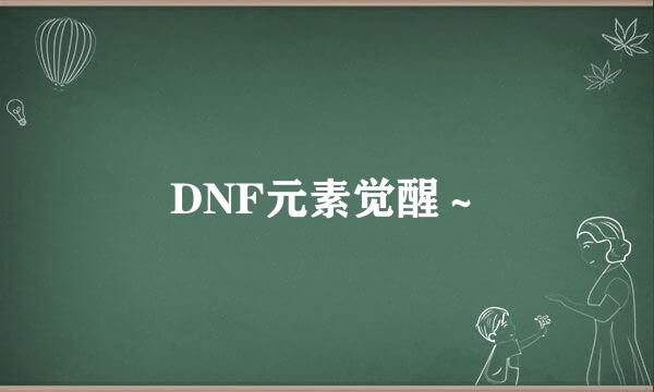 DNF元素觉醒～