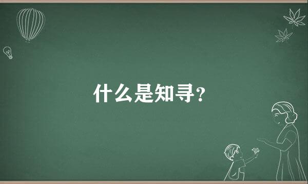 什么是知寻？