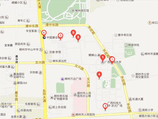 广西工学院鹿山学院和广西工学院（广西科技大学）详细地址