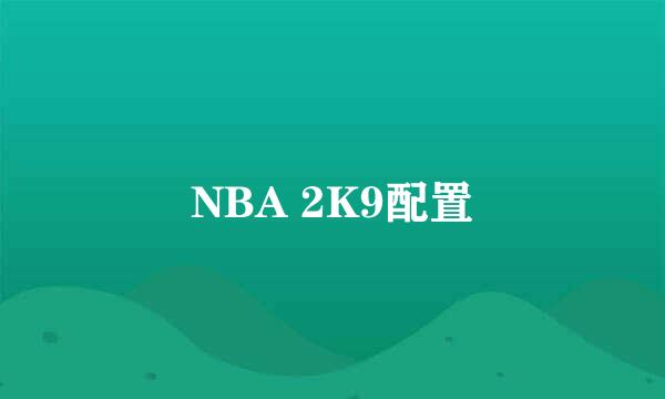 NBA 2K9配置