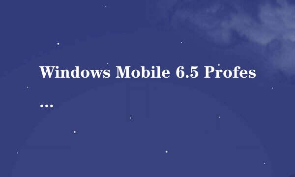 Windows Mobile 6.5 Profes是什么系统