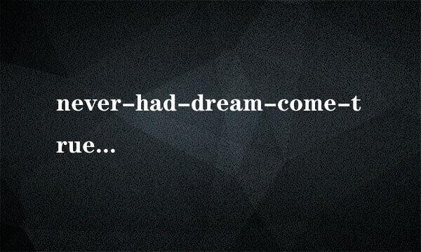 never-had-dream-come-true的歌词是？