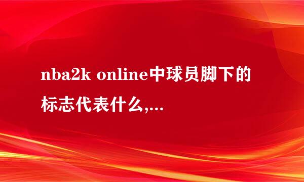 nba2k online中球员脚下的标志代表什么,例如闪电,3什么的,谁给解释个全的