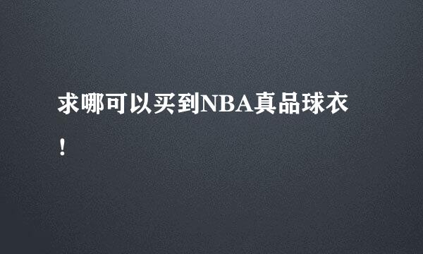 求哪可以买到NBA真品球衣！