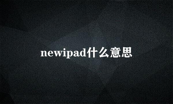 newipad什么意思