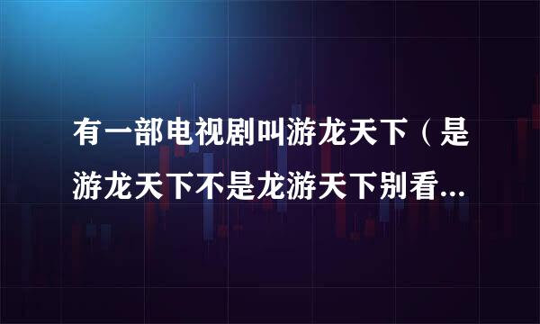 有一部电视剧叫游龙天下（是游龙天下不是龙游天下别看错了哈） 皇上爱上一个宫女 男女主角是谁 在