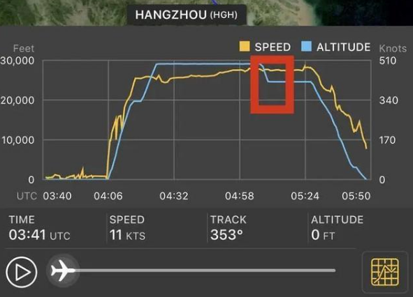 国航一北京飞杭州航班突降千米是怎么回事？