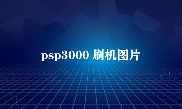 psp3000 刷机图片