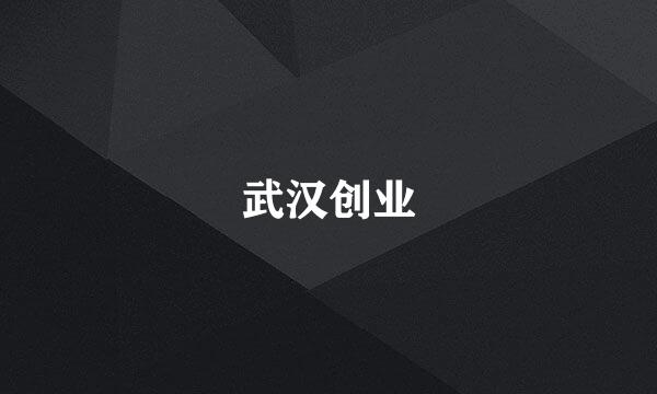 武汉创业