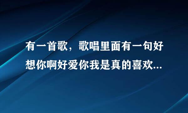 有一首歌，歌唱里面有一句好想你啊好爱你我是真的喜欢你。这首歌叫做什么