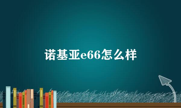 诺基亚e66怎么样